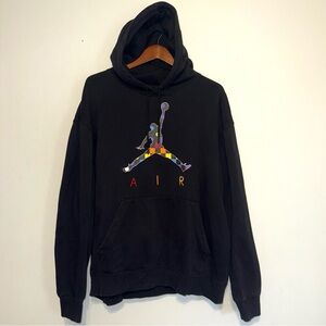 Air Jordan Jumpman Pullover Hoodie Men XL AIR Embroidered Checkered Logo